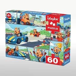 Пазли Капібара та великі перегони Ideyka LP60-007 60 елементів Різнокольоровий shop (4823104390022) - мініатюра 2