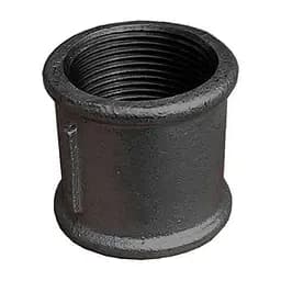 Муфта чавунна з'єднувальна рівнопрохідна 1 1/2"х1 1/2" ВВ DN40 30412