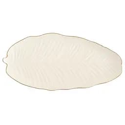 Блюдо Limited Edition Leaf Cream Gold овальне 30x16.8 см (B010788)