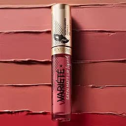 Рідка помада для губ Eveline Cosmetics Variete Satin Matt Lip 06 Strawberry Cocktail 4,5 мл - мініатюра 4