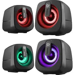 Акустична система 2.0 Defender J1, 6Вт, підсвітка, USB, чорна (65961) - мініатюра 2