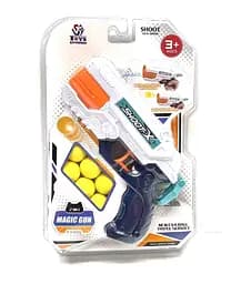 Пистолет 648-32, 20см, стреляет мягкими шариками, в блистере (6982701410033)