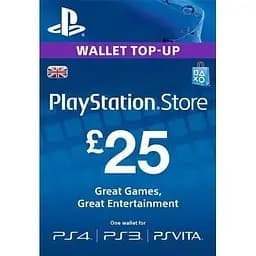 Sony PlayStation Network поповнення гаманця рахунку свого облікового запису на суму 25£ GBP UK-регіон