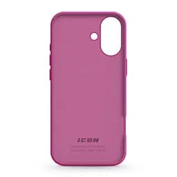 Силиконовый чехол для Apple iPhone 16, ICON2 Case, розовый, противоударный, панель, защита всего корпуса, матовая поверхность Soft Touch, выступает над дисплеем, совместим с защитными стеклами и пленками, с микрофиброй, ArmorStandart (ARM81299) - мініатюра 2