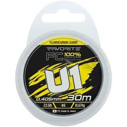 Флюорокарбон Favorite U1 FC 30 м 6.0/0.405 мм 23.5 lb/10.67 кг - мініатюра 2
