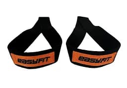 Лямки атлетические EasyFit Delta для становой тяги черные (EF-0040)