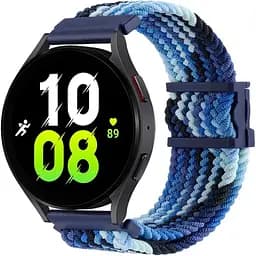 Нейлоновый ремешок Universal 20 mm Elastic Adjustment Samsung/Amazfit/Huawei Colorful Blue