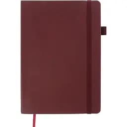 Блокнот діловий Buromax Logo2U Brief А5 96 арк. в крапку обкладинка штучна шкіра бордовий (BM.295304-13)