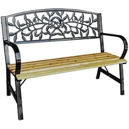 Садовая скамейка Garden Line Fossy с декорированной спинкой