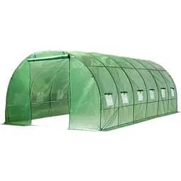 Теплиця-парник Mirpol плівкова армована 18 м2 з вікнами 3x6x2 м зелена