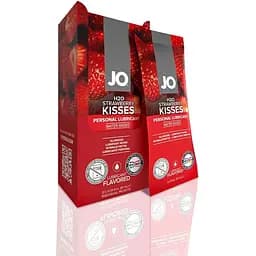 Набір лубрикантів Foil Display Box - JO H2O Lubricant - Strawberry - 12 x 10ml