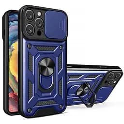 Чохол Ummi Camshield Serge Ring для Apple iPhone 12 Pro / 12 (6.1) Синій / Navy