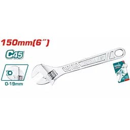 Ключ розвідний Total 150 х 19 мм (THT101063)