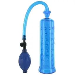 Вакуумна помпа XLsucker Penis Pump Blue для члена длина до 18 см диаметр до 4 см