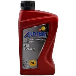 Масло моторное синтетическое Alpine 5W-40 RSi Acea A3/B4-08 API SN/CF (!!!MB 229.5) 1 л (29726)