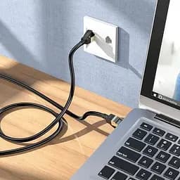 Кабель Hoco US02 Level pure copper gigabit ethernet cable L 5 м Black - мініатюра 5