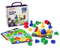 Конструктор Miniland Набір болтів та гайок, 30 деталей (45303)