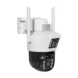 IP PTZ-відеокамера автономна з 4G та сонячною панеллю 2Mp+2Mp Light Vision VLC-9192IG/2C (Solar) White f=4mm, на акумуляторних батареях (75-00246) - мініатюра 4