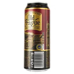 Пиво Old Prague Bohemian Dark Lager, темне, фільтроване, 4,4%, з/б, 0,5 л - мініатюра 4