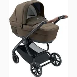 Універсальна коляска CAM Techno Soul 2 в 1 рама чорний карбон коричнева (805T/V98/970/501К)