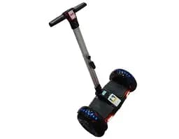 Гироскутер-сигвей с ручкой Smart Balance A8 Premium 10.5" Черный с молниями