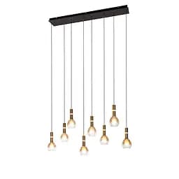 Підвісна люстра для драбини Levistella 999101F-8 (900) G9 бронза бурштинова LED 8 плафонів - мініатюра 3