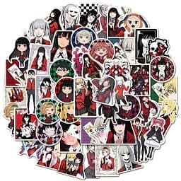 Стікерпак Божевільний Азарт Набір наклейок GeekLand Kakegurui 50 штук