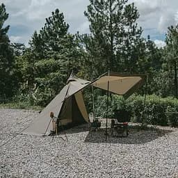 Похідний одномісний намет з гострою верхівкою Naturehike CNK2300ZP025 (Коричнева) - мініатюра 10