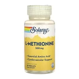 Амінокислота Solaray L-Methionine 500 мг 30 капс