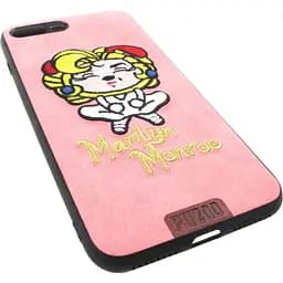 Чохол-накладка PUZOO TPU+TPU with stitchwork craft Star show iPhone 7/8 Plus Pink Monroo - мініатюра 3