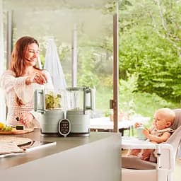 Блендер-пароварка Babymoov Nutribaby Glass селадон зелений (A001138) - мініатюра 10