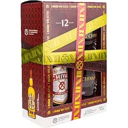 Уцінка. Набір Віскі Chivas Regal 12 years old, 40%, 0,7 л + 2 келихи (661245) - мініатюра 2