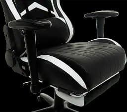 Геймерське крісло GT Racer чорне з білим (X-2534-F Black/White) - мініатюра 9