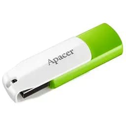 USB флеш накопичувач Apacer 64GB AH335 Green USB 2.0 (AP64GAH335G-1) - мініатюра 2