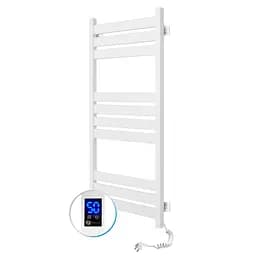 Електрична рушникосушка Navin Largo 500x1000 Sensor правобічна з таймером, білий оксамит 12-844053-5010, Білий матовий, Праве, Електронний