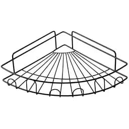 Полка настенная Stenson TL00408 угловая 23x6 см черная (25823)
