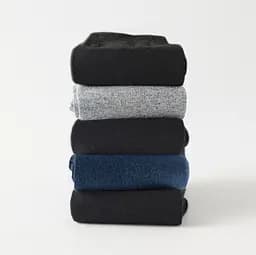 Набор носков высокие однотонные классические бесшовные, дышащие качественные ORGANIC cotton носки JILL ANTONY 5, 39-41, Микс