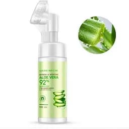 Пінка для вмивання з масажною щіточкою Bioaqua Aloe Moisturizing Massage Cleanser 120 мл
