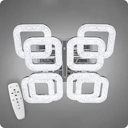 Люстра світлодіодна 517 Dlight 3color з пультом 85Вт Хром (01939)