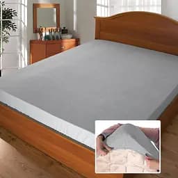 Простыня Ярослав на махровой резинке 200 x 140 x 20 диз.08 серый