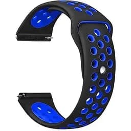 Ремінець силіконовий BeWatch для смарт-годин Xiaomi amazfit BIP Чорно-синій (1010118)