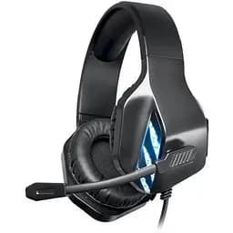 Наушники Defender Rival черный 2хMini jack + USB поворотный микрофон 16 Ом 100 дБ RGB подсветка кабель 2.2 м (64565)