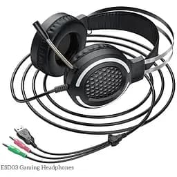 Ігрові навушники Hoco ESD03 Gaming Wired Headphones з LED-підсвічуванням - мініатюра 4