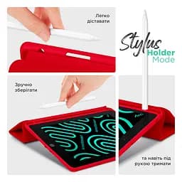 Чохол-книжка для планшета Apple iPad 10.2 (2019)/10.2 (2020)/10.2 (2021), Smart Fold Pen, червоний, 10.2 дюймів, з екошкіри + TPU, з магнітною застібкою, підставкою, тримачем під стилус, протиударний, з функцією Wake/Sleep, ArmorStandart (ARM74932) - мініатюра 5