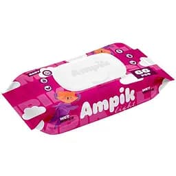 Вологі серветки Ampik Light дитячі 66 шт. рожеві