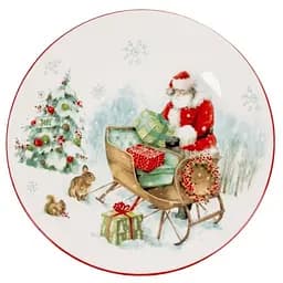Тарілка фарфорова Lefard Новий рік, 21 см (858-0116)
