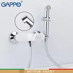 Змішувач для душу гігієнічний з лійкою Gappo Noar 1/8, G2048-8 Білий - мініатюра 2