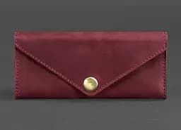 Женский кожаный кошелек Керри 1.0 бордовый Crazy Horse
