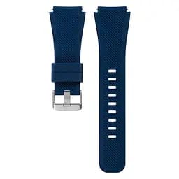 Силіконовий ремінець Watchbands для Samsung Galaxy Watch 46mm Silver - синій (WB001DARKBLUE3) - мініатюра 2