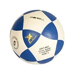 Футбольний м'яч Sport Brand MS1771 розмір №5, м'яч для активного відпочинку ПВХ Ігровий м'яч для футболу Біло/Синій